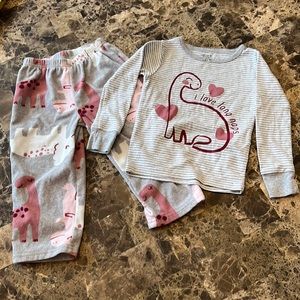 Carters Dinosaur Pajamas